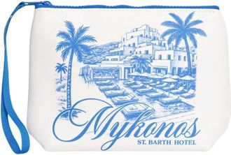 MC2 Saint Barth Aline Scuba Mykonos Pochette - Heren - Clutches - Wit - ONE Size - Tassen