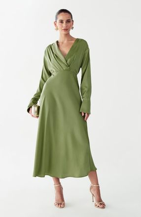 Willa Glades Maxi Dress in Sage Green at Nordstrom, Size 14