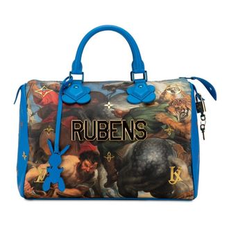 Louis Vuitton Grand Blue Multi-Color Pvc Leather Boston Bag (Pre-Owned)