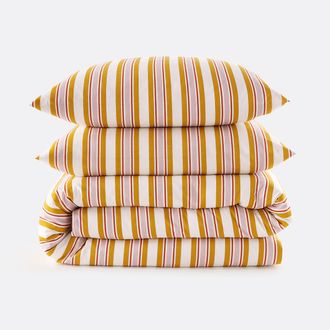 La Redoute Interieurs Beddengoedset 30% gerecycled katoen, vierkant kussensloop, DAIRIS