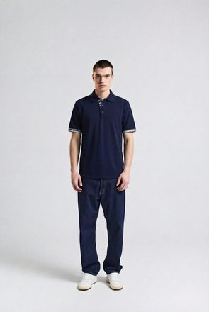 Aquascutum Mens 11 Navy 11 Polo Shirt in Cotton - Size X-Large