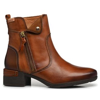 Pikolinos Malaga W6W Leather Womens Ankle Boots - Brandy - Size:UK 8-8.5
