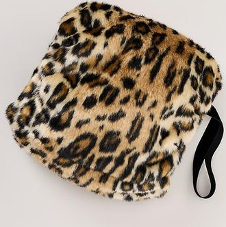 Anna Sui Faux Fur Leopard Muff