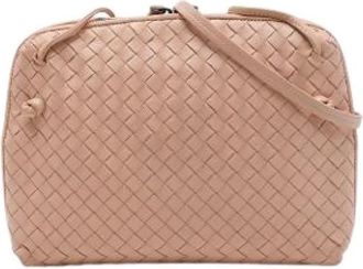Bottega Veneta Pre-owned Nodini Crossbody Bag - Dames - Vintage Schoudertas - Roze - ONE Size - Leer - Vintage