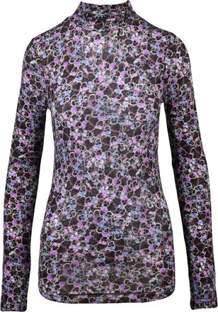 Isabel Marant Purple Viscose-Blend Stretch Turtleneck