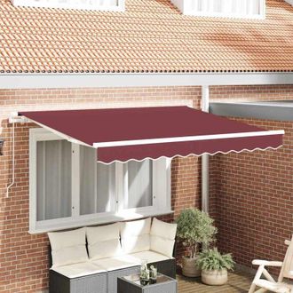 vidaXL Toldo Retr&aacute;ctil Burdeos 250 X 200 Cm Tela Vidaxl