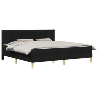 vidaXL Estructura De Cama Negro 180 X 200 Cm Poli&eacute;ster Vidaxl