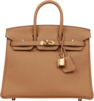 Herm&egrave;s Herm&egrave;s Birkin 25cm Togo Biscuit Gold Hardware