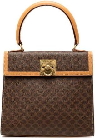 Celine Pre-owned Handbags, female, Brown, Size: ONE SIZE Pre-owned Vintage Flap Handbag
