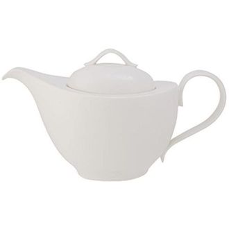 Villeroy & Boch New Cottage Basic Teiera, 1,2 L, Porcellana Premium, Bianco