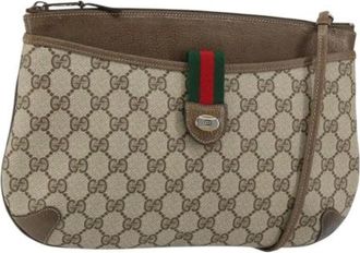 Gucci Pre-owned Cross Body Bags, female, Beige, Size: ONE SIZE Pre-owned Plastic Cross Body Bag