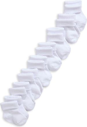 Capelli Assorted 8-Pack Crew Socks in White at Nordstrom, Size 0-6M