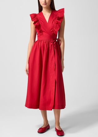 Vanessa Bruno Womens Ermione ruffled crossover dress