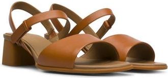 Camper Katie Block Heel Sandal in Medium Brown at Nordstrom, Size 35