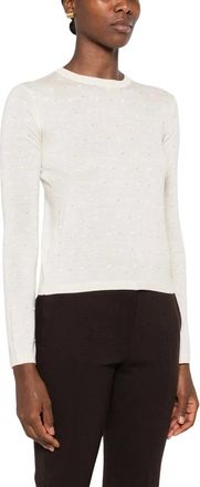 Max Mara Truien & Vesten, Dames, Beige, S, Viscose Garen Trui