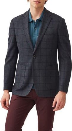 Rodd & Gunn Campbell Point Windowpane Plaid Sport Coat in Lapis at Nordstrom Rack, Size Small
