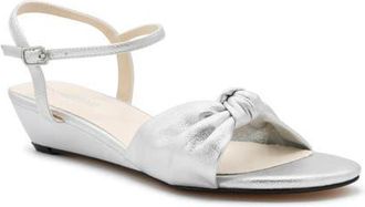 Touch Ups Rose Ankle Strap Wedge Sandal in Silver at Nordstrom, Size 10.5