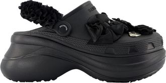 Balenciaga Clogs, female, Black, Size: 6 US Crocs Mule Strap