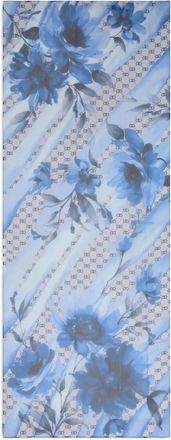 Liu Jo floral-pattern scarf - Blue