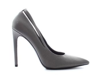 Alexander Wang Embossed-Leather Point-Toe Pumps Size 38.5