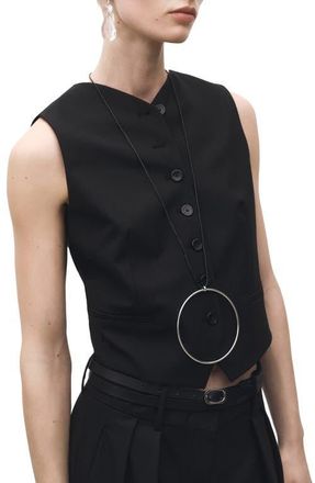 Mango Suit Vest in Black at Nordstrom, Size Small