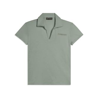 Freddy T-shirt Manica Corta con Scollo a V e Collo a Camicia