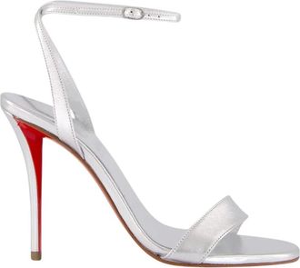 Christian Louboutin Schoenen, Dames, Grijs, 40 EU, Leer, Miss Z Sandal