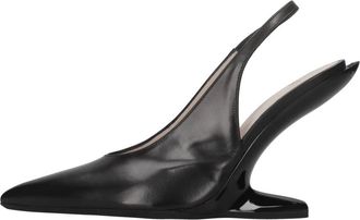 N&deg;21 Cpxnv 16003 Leren Slingback Pomp - Dames - Pumps - Zwart - 36 EU - Leer - Schoenen