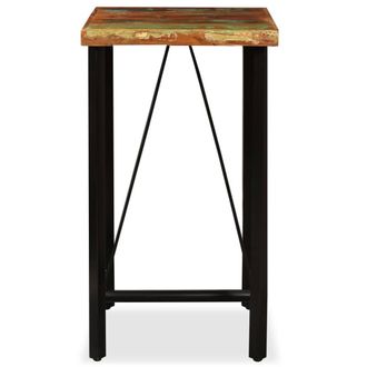 Berkfield Home Bar Table Solid Reclaimed Wood 60x60x107 cm in Brown | Size: 60 x 60 x 107 cm