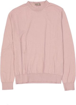 Herno Wollen Pullover - Heren - Ronde hals truien - Roze - L - Wol - Truien & Vesten