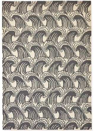 Scion Designer Teppich Wave Liquorice - handgetuftet, aus 100% reiner Schurwolle