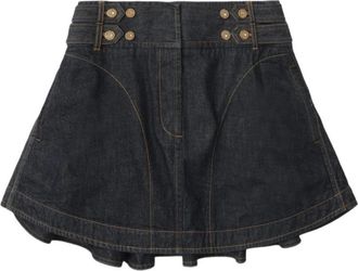 Zimmermann Denim Rok met Riem - Dames - Spijkerrokken - Blauw - XS - Denim - Rokken
