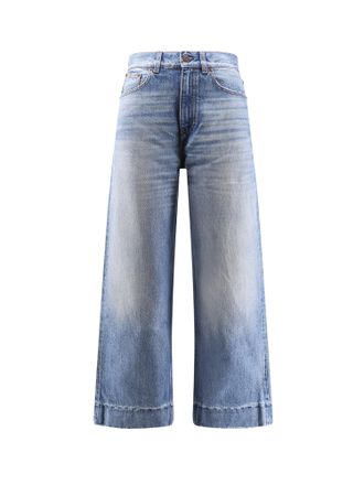 Chloé Stone-Washed Denim Jeans-Donna