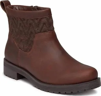 Vionic Womens Mystic Waterproof & Shearling Boots In Chocolate