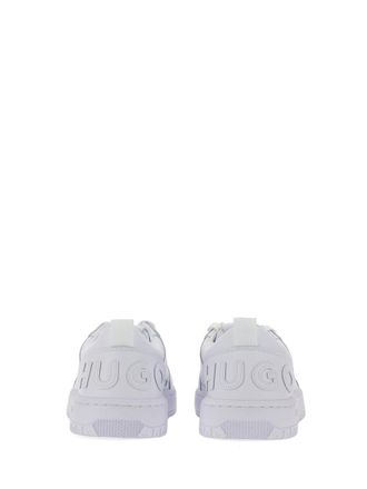 HUGO BOSS Logo White Leather Sneaker - White
