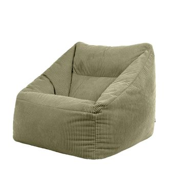 Icon Brand Puf sill&oacute;n de pana verde salvia