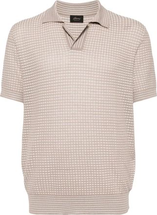 Brioni Polo in maglia - Marrone