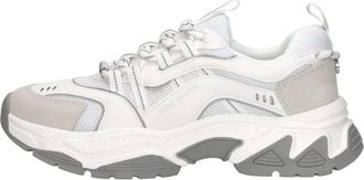 Steve Madden Animates-E Sneaker - Dames - Sneakers - Wit - 37 EU - Su&egrave;de - Schoenen