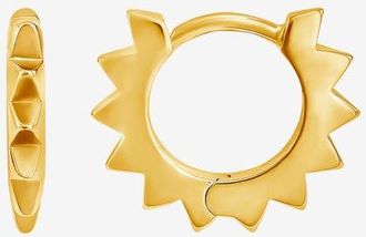 Dower & Hall Star Huggie Hoops in Yellow Gold Vermeil at Nordstrom