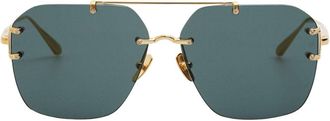 Linda Farrow REYNER LFL1312 C1 Mens Sunglasses Gold Size 53