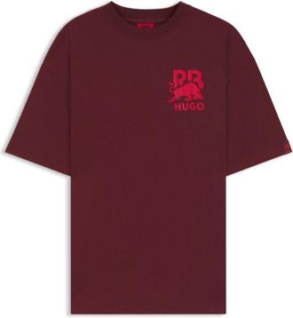 HUGO BOSS x RB cotton T-shirt with bull-graphic logo