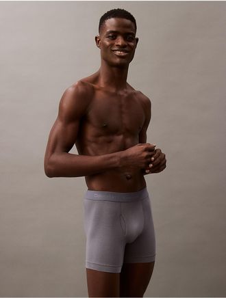 Calvin Klein Mens Naturals Flex Boxer Brief - Grey - XL
