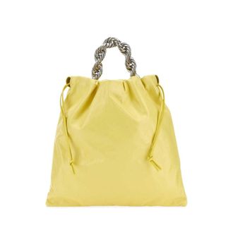 Jil Sander Yellow Leather Bucket Bag