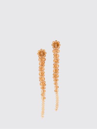 Simone Rocha Beaded Dangle Earrings in Brass and Glass