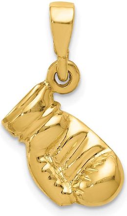Diamond2Deal 10k Yellow Gold Boxing Glove Pendant