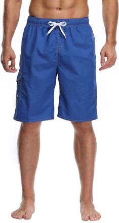 Generic Mens Swimming Trunks, Long Swimming Shorts, Quick-Drying Board Shorts, Leisure Shorts, Beach Shorts, Mens Shorts, Outdoor Casual Cargo Shorts, Bermuda