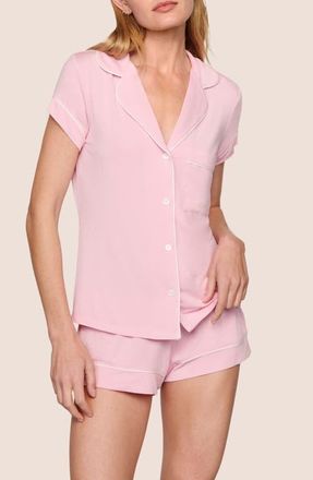 Eberjey Gisele Short Pajamas in Pink Nectar/Ivory at Nordstrom, Size X-Large