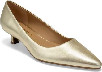 Aerosoles Rana Kitten Heel Pump in Soft Gold at Nordstrom, Size 6.5