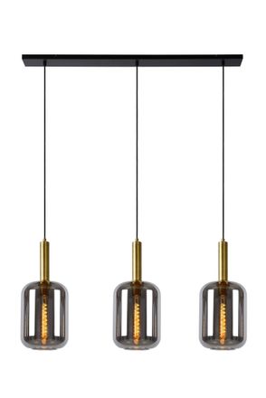 Lucide JOANET Dimmable Adjustable Stylish Indoor Bar Pendant Light 3xE27 in Grey