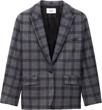 BA&SH Teece checked blazer - Grey
